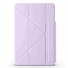 For Xiaomi Pad 6 / 6 Pro Fixed Buckle Magnetic Deformation Leather Tablet Case(Purple) - 2