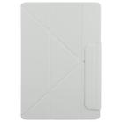 For Xiaomi Pad 7 Ultra Fixed Buckle Magnetic Deformation Leather Tablet Case(Grey) - 2