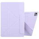 For Xiaomi Pad 7 Ultra Fixed Buckle Magnetic Deformation Leather Tablet Case(Purple) - 1