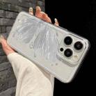 For iPhone 11 Pro Butterfly Pattern Transparent TPU Phone Case(Silver) - 2