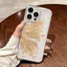 For iPhone 11 Pro Max Butterfly Pattern Transparent TPU Phone Case(Gold) - 3