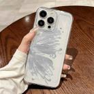 For iPhone 11 Pro Max Butterfly Pattern Transparent TPU Phone Case(Silver) - 3