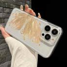 For iPhone 12 Pro Max Butterfly Pattern Transparent TPU Phone Case(Gold) - 2