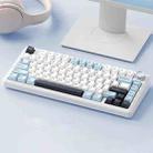 AULA F75 80 Keys Wired/2.4G/Bluetooth Three Model Customized RGB Mechanical Keyboard(Glacier Blue) - 1