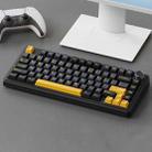 AULA F75 80 Keys Wired/2.4G/Bluetooth Three Model Customized RGB Mechanical Keyboard(Thunder Black) - 1