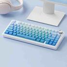 AULA F75 80 Keys Wired/2.4G/Bluetooth Three Model Customized RGB Mechanical Keyboard(Side Engraved Blue) - 1