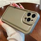 For iPhone 12 Pro Max Leather Texture TPU Phone Case(Khaki) - 1