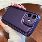 For iPhone 11 Leather Texture TPU Phone Case(Purple) - 1