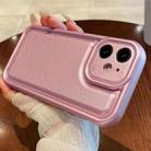 For iPhone 11 Leather Texture TPU Phone Case(Pink) - 1