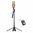 FUNSNAP A6 360 Degree Al Gimbal Selfie Stick Smart Face Tracking Integrated Tripod(Black) - 1