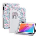 Huawei Enjoy Tablet 2 Coloured Drawing Horizontal Flip Leather Case with Holder & Card Slot & Photo Frame(Elephant and Flowers) - 1