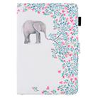 Huawei Enjoy Tablet 2 Coloured Drawing Horizontal Flip Leather Case with Holder & Card Slot & Photo Frame(Elephant and Flowers) - 2