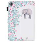 Huawei MatePad T 8 Coloured Drawing Horizontal Flip Leather Case with Holder & Card Slot & Photo Frame(Elephant and Flowers) - 2