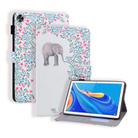 Huawei MediaPad M6 10.8 Coloured Drawing Horizontal Flip Leather Case with Holder & Card Slot & Photo Frame(Elephant and Flowers) - 1