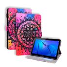 Huawei MediaPad T3 10 Coloured Drawing Horizontal Flip Leather Case with Holder & Card Slot & Photo Frame(Mandala) - 1