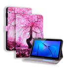 Huawei MediaPad T3 10 Coloured Drawing Horizontal Flip Leather Case with Holder & Card Slot & Photo Frame(Cherry Tree) - 1