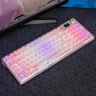 AULA F98 Pro 99 Keys Wired/2.4G/Bluetooth Three Model RGB Mechanical Keyboard, Shaft:Ice Soul Shaft(Transparent Pink) - 1