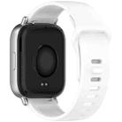 For Redmi Watch 5 Active Solid Color Reverse Buckle Silicone Watch Band(White) - 2