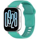 For Redmi Watch 5 Active Solid Color Reverse Buckle Silicone Watch Band(Mint Green) - 1