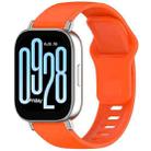 For Redmi Watch 5 Active Solid Color Reverse Buckle Silicone Watch Band(Orange) - 1