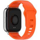 For Redmi Watch 5 Active Solid Color Reverse Buckle Silicone Watch Band(Orange) - 2