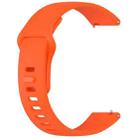 For Redmi Watch 5 Active Solid Color Reverse Buckle Silicone Watch Band(Orange) - 3