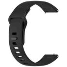 For Redmi Watch 5 Active Solid Color Reverse Buckle Silicone Watch Band(Black) - 3