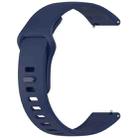 For Redmi Watch 5 Active Solid Color Reverse Buckle Silicone Watch Band(Dark Blue) - 3