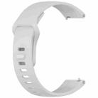 For Redmi Watch 5 Active Solid Color Reverse Buckle Silicone Watch Band(Grey) - 3