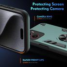 For Motorola Moto G05 Shockproof Metal Ring Holder Phone Case(Green) - 3