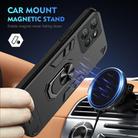 For Motorola Moto G Power 2025 Shockproof Metal Ring Holder Phone Case(Black) - 2