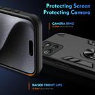 For Motorola Moto G Power 2025 Shockproof Metal Ring Holder Phone Case(Black) - 3