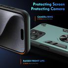 For Motorola Moto G Power 2025 Shockproof Metal Ring Holder Phone Case(Green) - 3