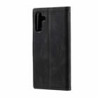 For Samsung Galaxy A17 5G TTUDRCH Embossed Line Splicing Leather Phone Case(Black) - 4