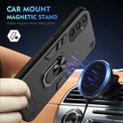For Samsung Galaxy S25 5G Shockproof Metal Ring Holder Phone Case(Black) - 2
