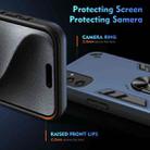 For Samsung Galaxy S25 5G Shockproof Metal Ring Holder Phone Case(Blue) - 3