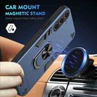 For Samsung Galaxy S25+ 5G Shockproof Metal Ring Holder Phone Case(Blue) - 2