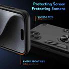 For Samsung Galaxy S25 Ultra 5G Shockproof Metal Ring Holder Phone Case(Black) - 3