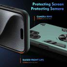 For Samsung Galaxy S25 Ultra 5G Shockproof Metal Ring Holder Phone Case(Green) - 3