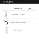 FUNSNAP Capture Q3 Single Axis Handheld Gimbal Phone Live Stabilizer(White) - 5