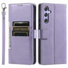 For Samsung Galaxy A36 Simple 6-Card Wallet Leather Phone Case(Purple) - 2