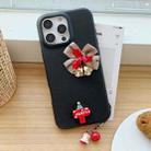 For iPhone 16 Pro Max Christmas Bells TPU Hybrid PC Phone Case(Black) - 1