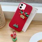 For iPhone 11 Christmas Bells TPU Hybrid PC Phone Case(Red) - 1