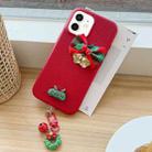 For iPhone 12 Christmas Bells TPU Hybrid PC Phone Case(Red) - 1