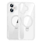 For iPhone 16 High Transparency MagSafe Holder Phone Case(Transparent) - 1