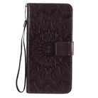 For OPPO A52 / A72 / A92 Sun Embossing Pattern Horizontal Flip Leather Case with Card Slot & Holder & Wallet & Lanyard(Brown) - 2