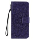 For OPPO Reno3 Pro 4G Sun Embossing Pattern Horizontal Flip Leather Case with Card Slot & Holder & Wallet & Lanyard(Purple) - 2