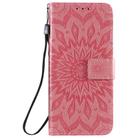 For OPPO Reno3 Pro / Find X2 Neo Sun Embossing Pattern Horizontal Flip Leather Case with Card Slot & Holder & Wallet & Lanyard(Pink) - 2