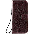 For OPPO Reno3 Pro / Find X2 Neo Sun Embossing Pattern Horizontal Flip Leather Case with Card Slot & Holder & Wallet & Lanyard(Brown) - 2