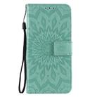 For OPPO Reno4 Pro 5G Sun Embossing Pattern Horizontal Flip Leather Case with Card Slot & Holder & Wallet & Lanyard(Green) - 2